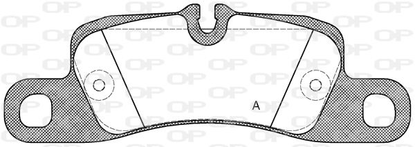 OPEN PARTS Комплект тормозных колодок, дисковый тормоз BPA1379.00